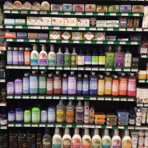 A variety of beauty and hygiene products