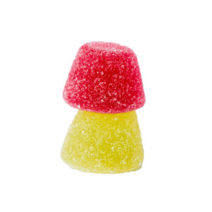 Red and yellow gummy candies