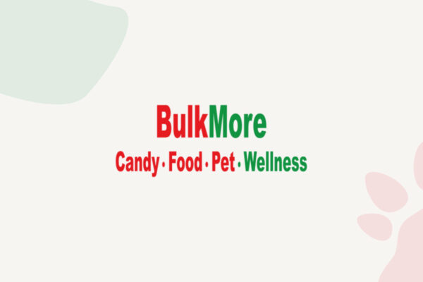 BulkMore logo against a background with pastel prints